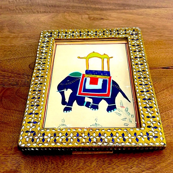 Framed Rajasthani artwork. NWOT/NWOB